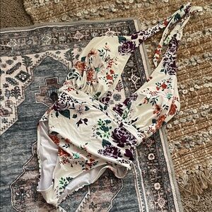 Floral Halter Women Swimsuit